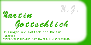 martin gottschlich business card